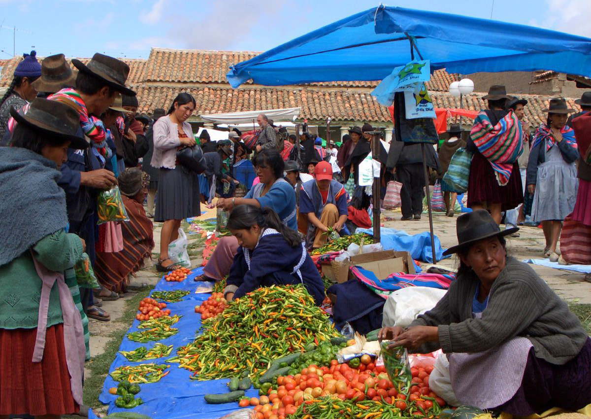 Mercado tradicional de Tarabuco