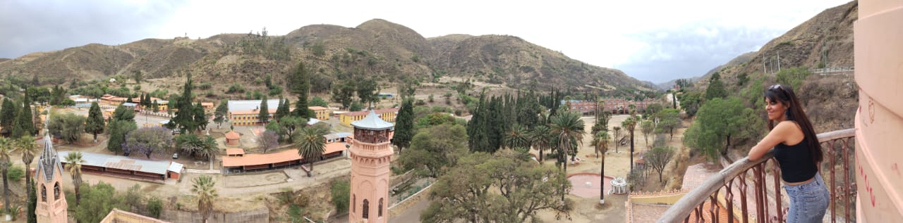 Vista panorámica del valle desde el Castillo de la Glorieta