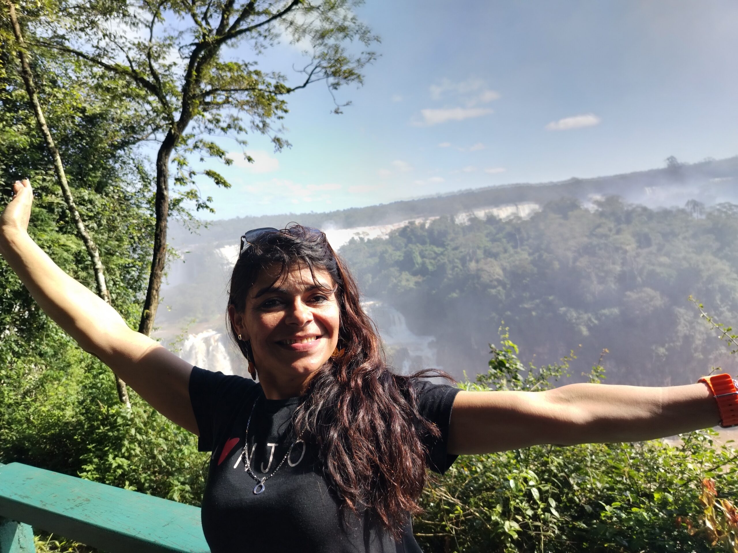 Paisaje de las cataratas en Foz de Iguaçu