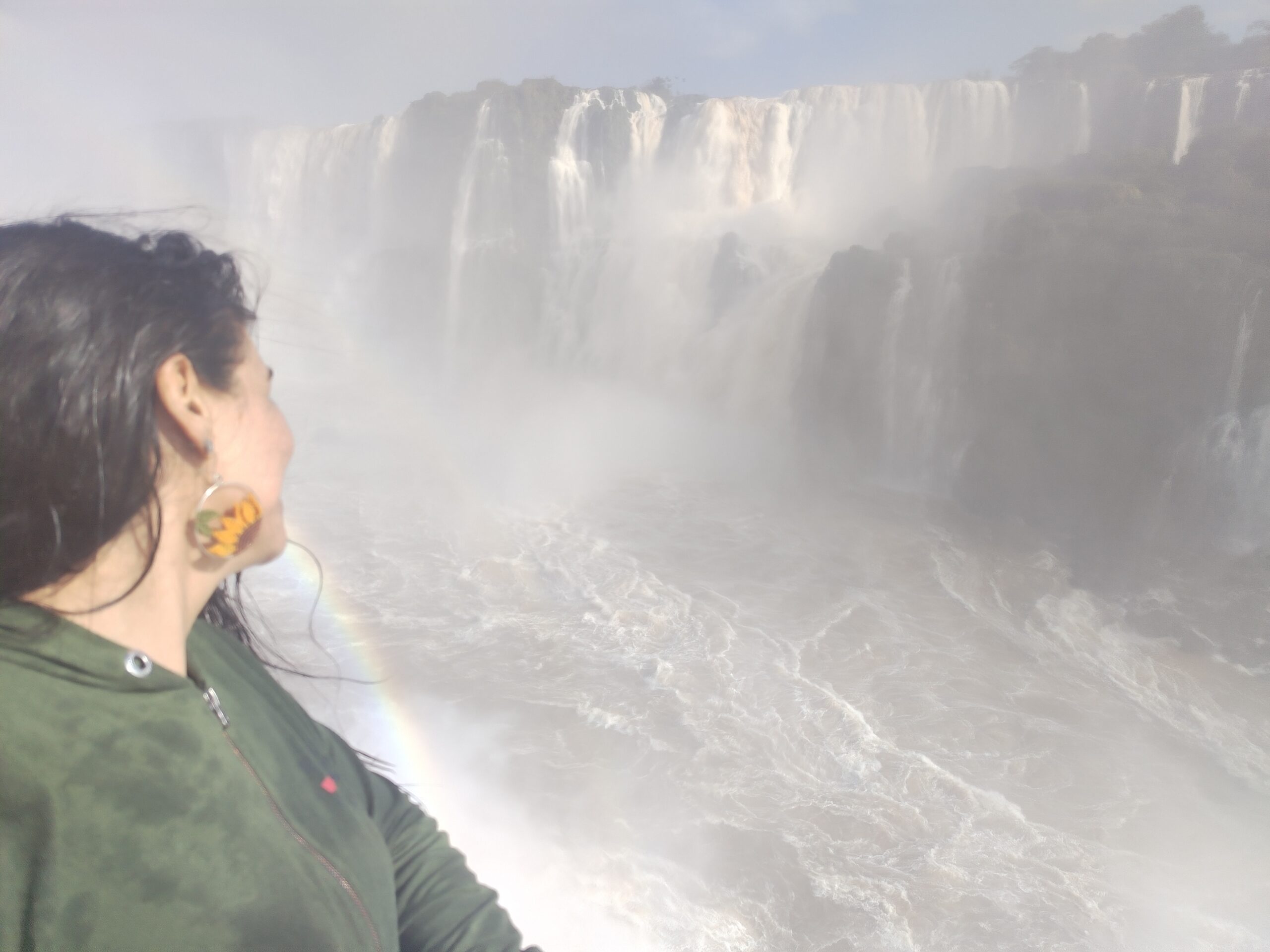 Intenso vapor de agua en las Cataratas del Iguazú